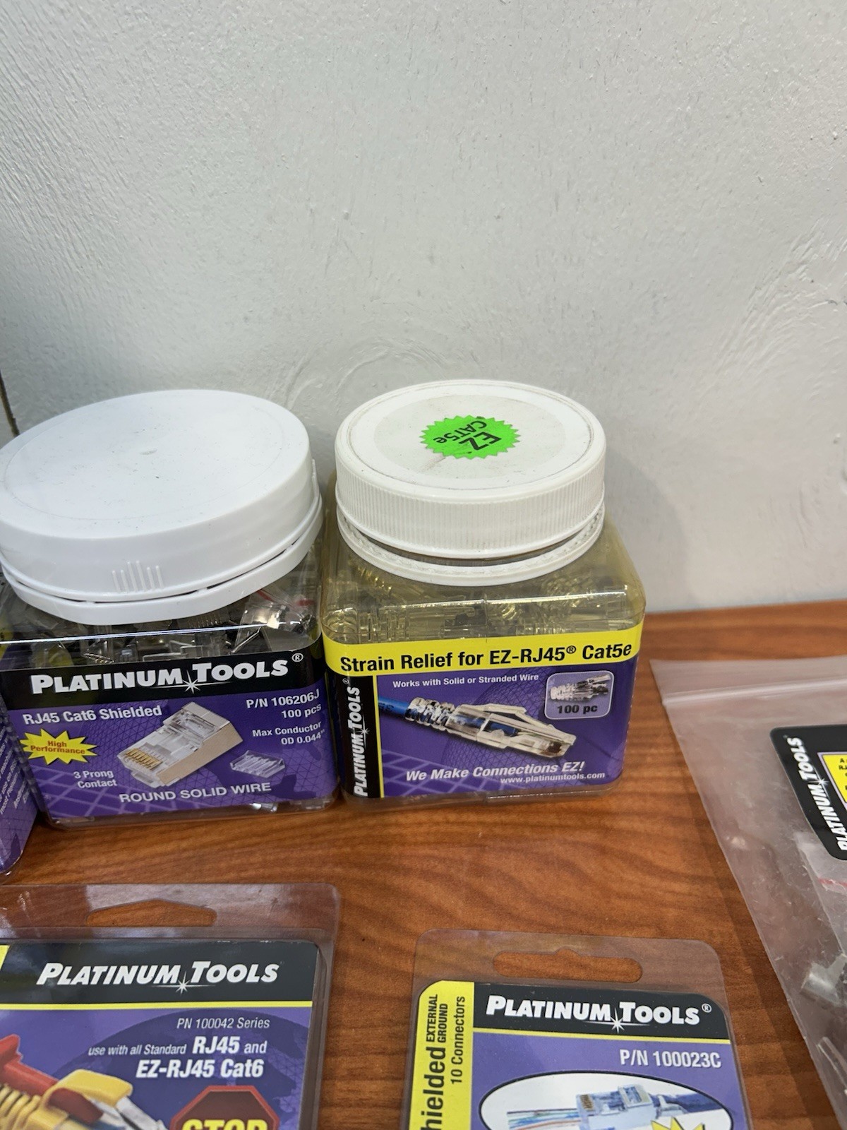 Platinum Tools, Bulk Lot Of Connectors And Other Items. All New In Packages JD