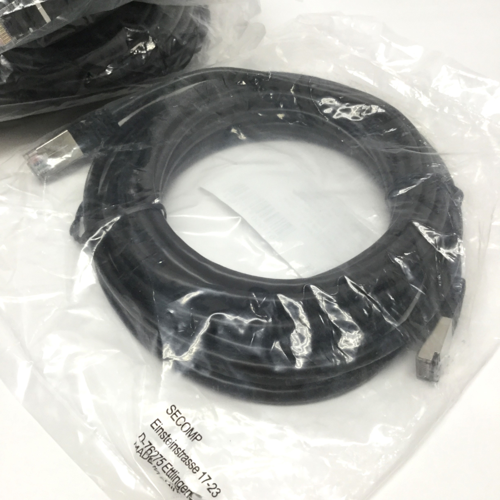 Lot of 5 Value 21.99.1365 Ethernet Patch Cables, Cat 6, S/FTP PiMF, RJ45, 5m