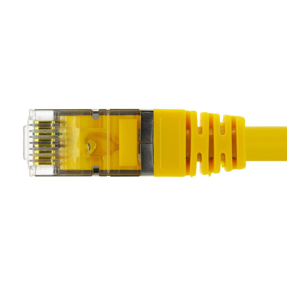 Ethernet Patch Cable CAT6, F/UTP, 26AWG, 0.5 Ft , 5 pack, Yellow