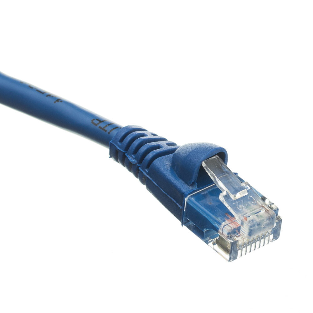 Snagless 35 Foot Cat5e Blue Network Ethernet Patch Cable