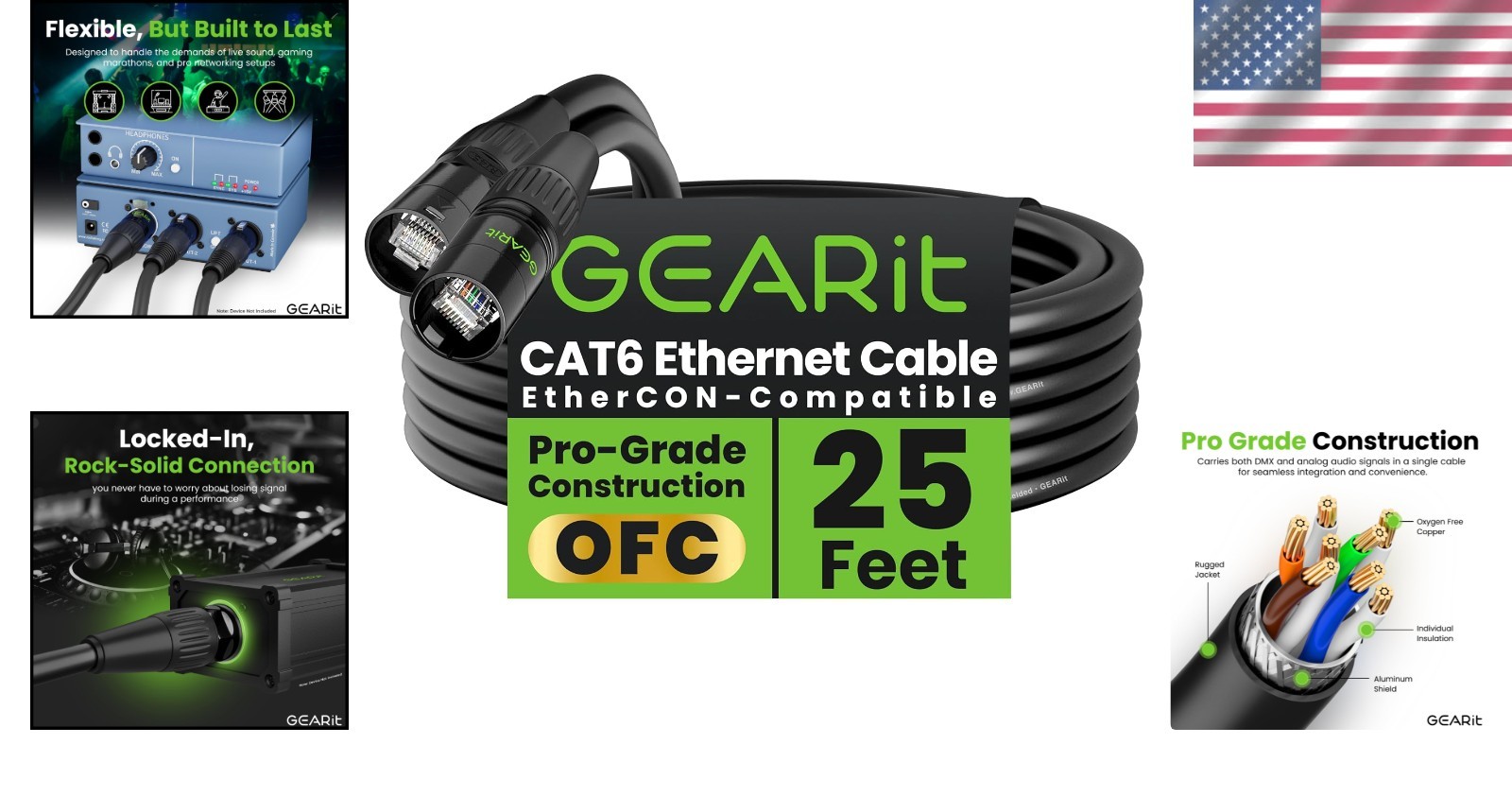 25ft Ethercon Cable – Professional Audio & Lighting