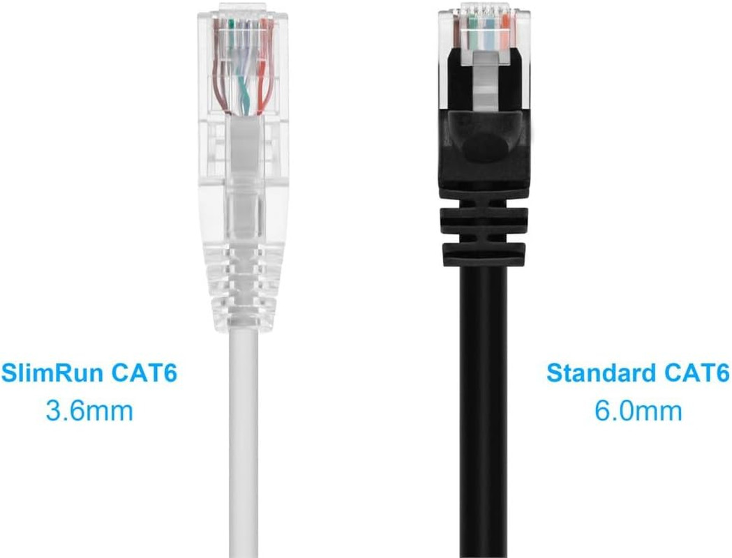 Cat6 Ethernet Patch Cable – Snagless, Stranded, 550Mhz, UTP, CMR Rated, 28AWG, 3
