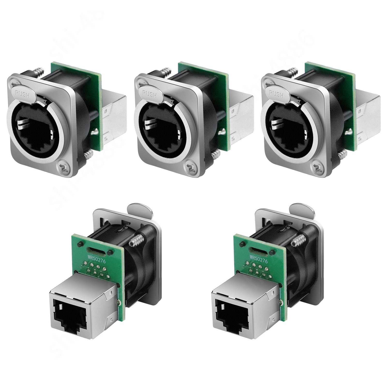 5PC For Neutrik NE8FDP Ethercon RJ45 Cat5 Pass/Feed Through D Series Panel Jack