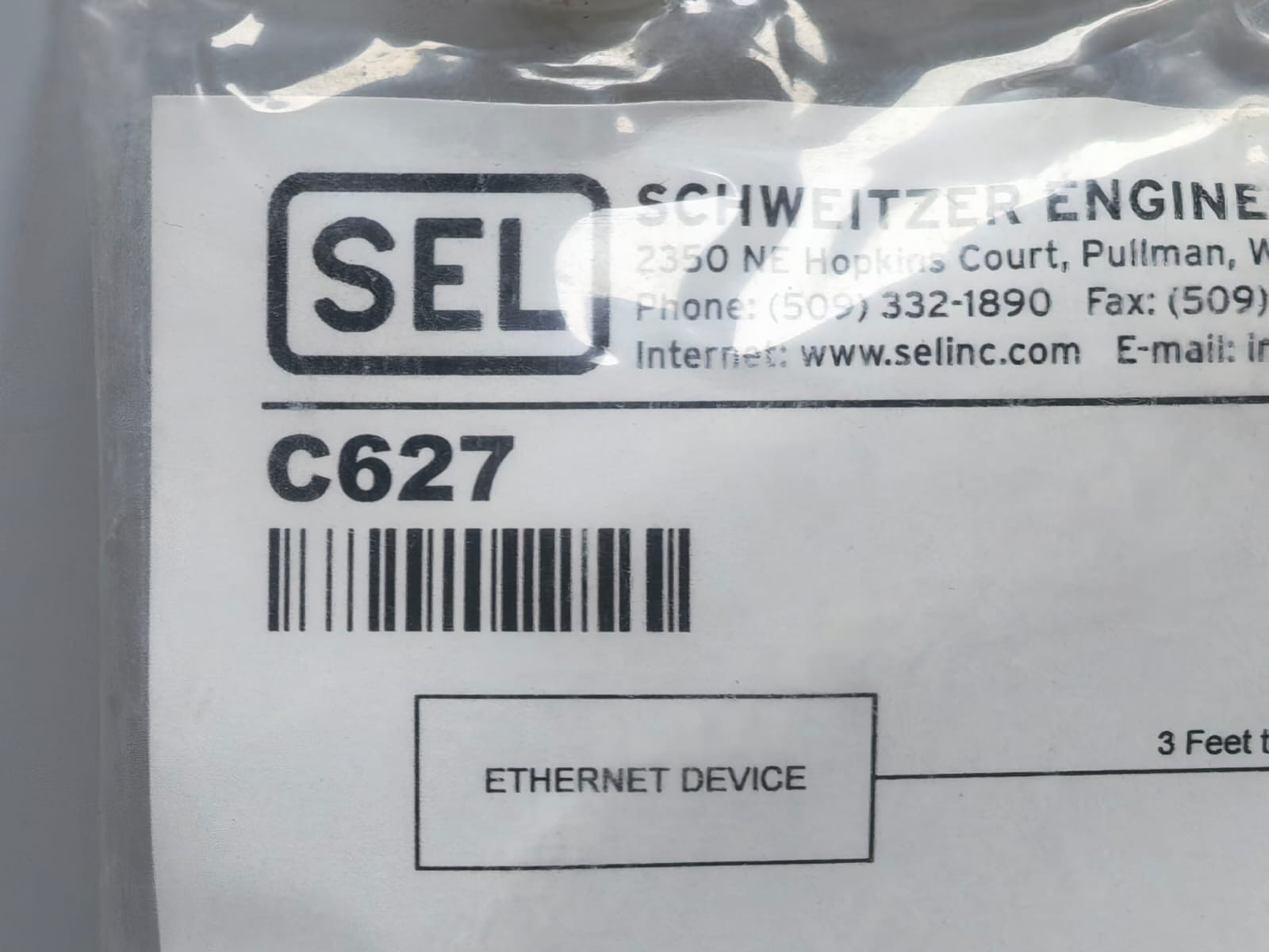 SEL C627 ETHERNET CABLE 10 FEET