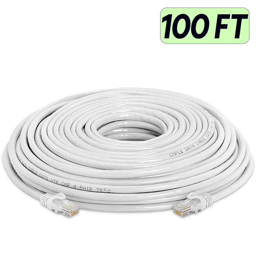 White Cat6 Patch Cord Network Cat6 Cable Ethernet Router Cable Internet RJ45 LOT
