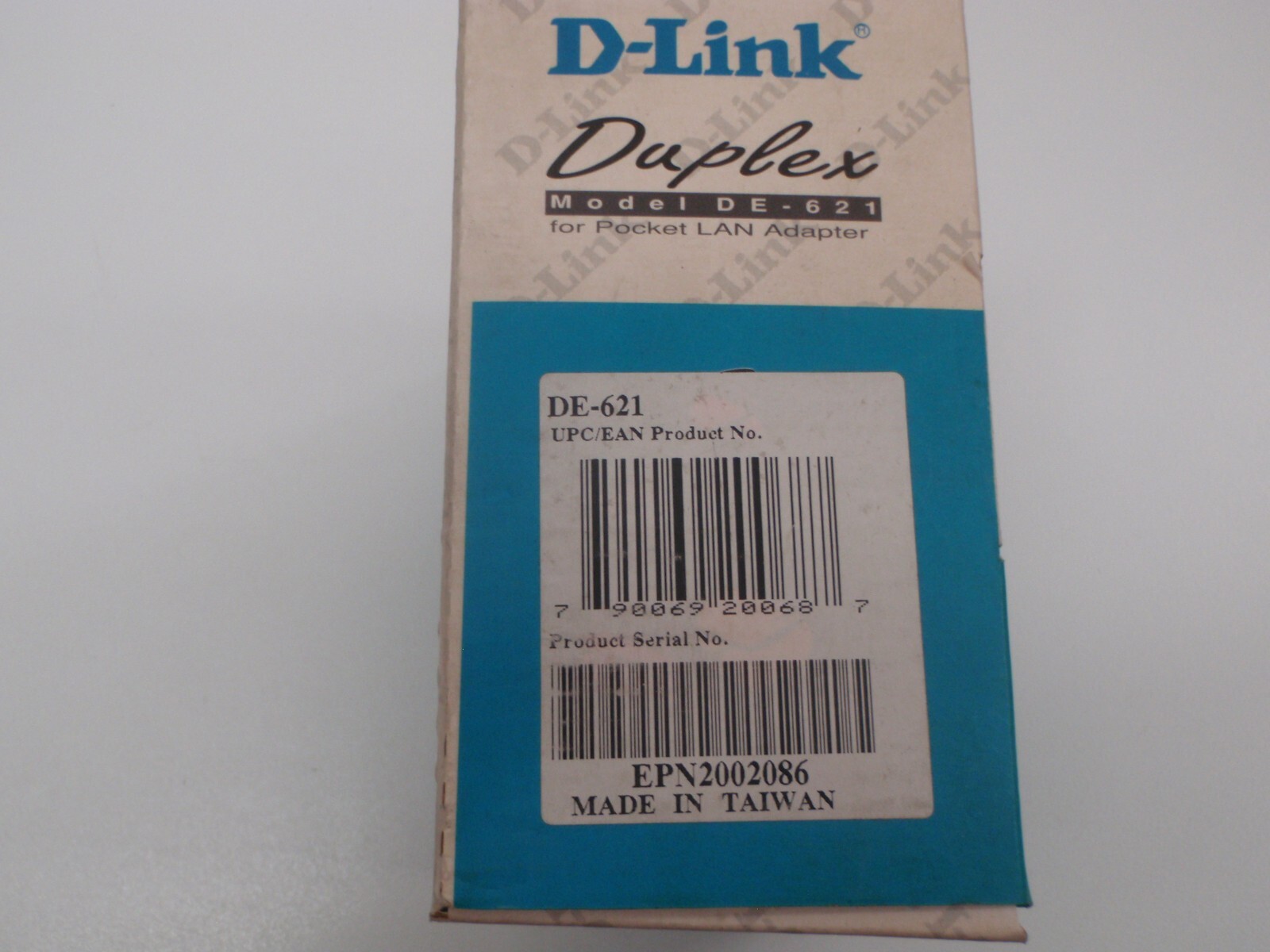 D-LINK DE-621 POCKET LAN ADAPTER PRINTER PARALLEL PORT CARD w/ Retail Box