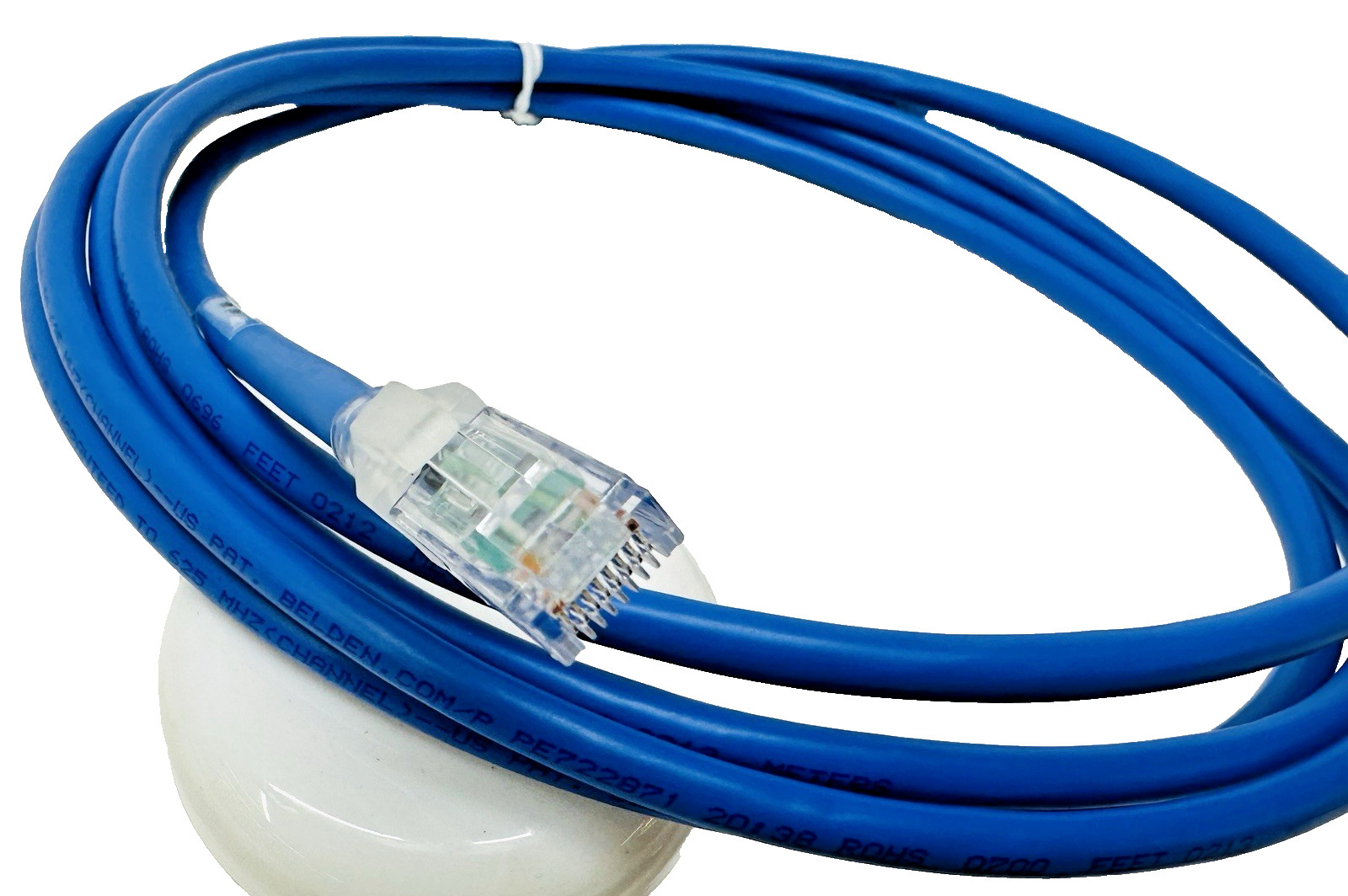 Lot of 5 Belden 10′ CA21106010 10GX Patch Cord 24 AWG 10-Foot Blue T568A/B. New