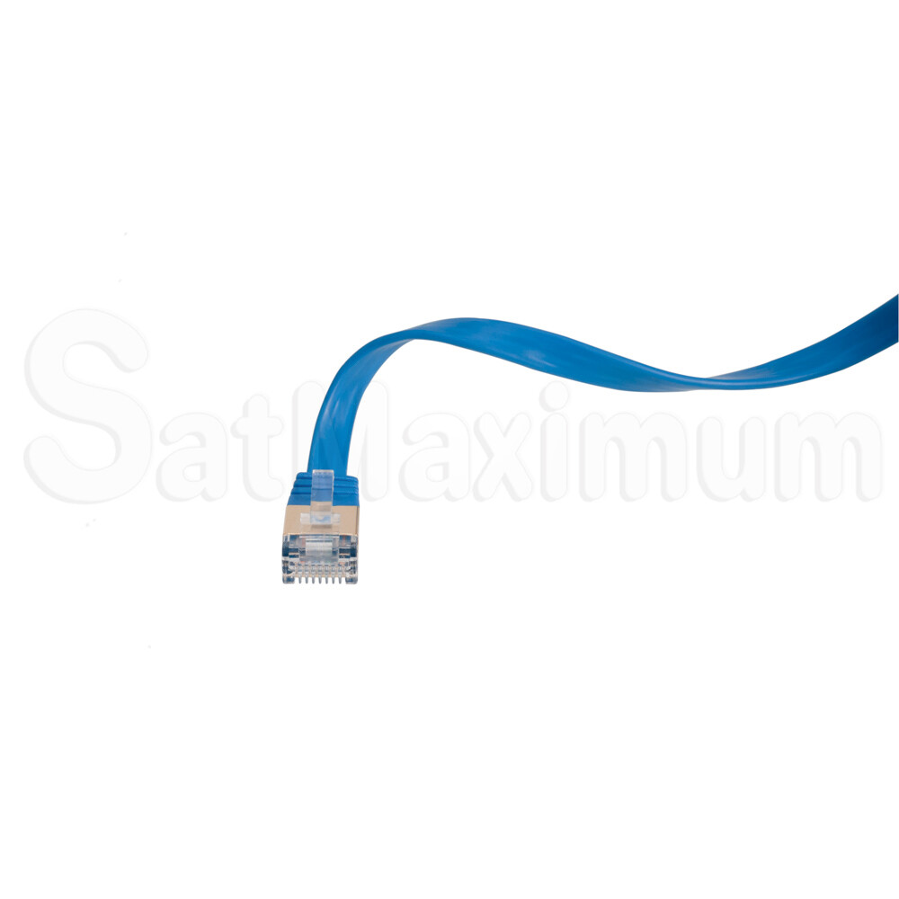 CAT7 Ethernet Cable Flat Patch Cord 10Gbps High Speed Network SHIELDED – LOT