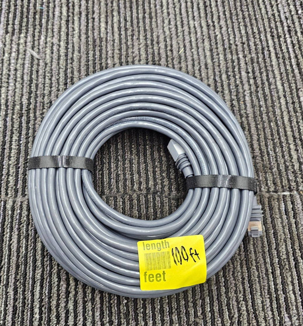 CAT6 26AWG F/UTP PVC CABLE 100FT 30V ANSI/TIA-568 2-D Gray