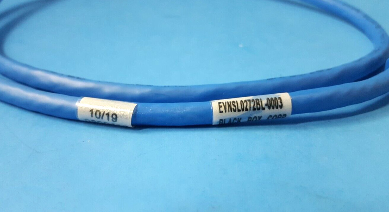 1PC- CAT6 6 PATCH CABLE , MOLDED, PVC-BLUE, EVNSL0272BL-0003, 3FT 0.9M, 26AWG