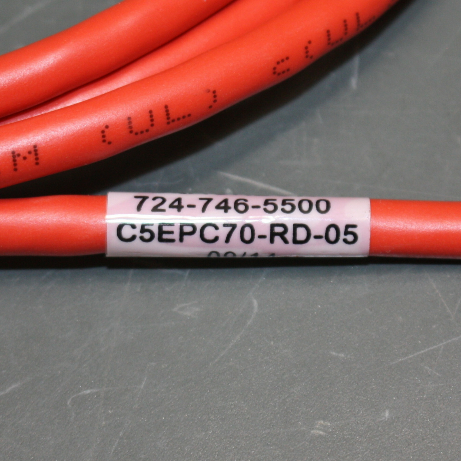(100) Black Box CAT5e Premium Patch Cable, 5ft Ethernet Red, GigaBase 3, 350 MHz