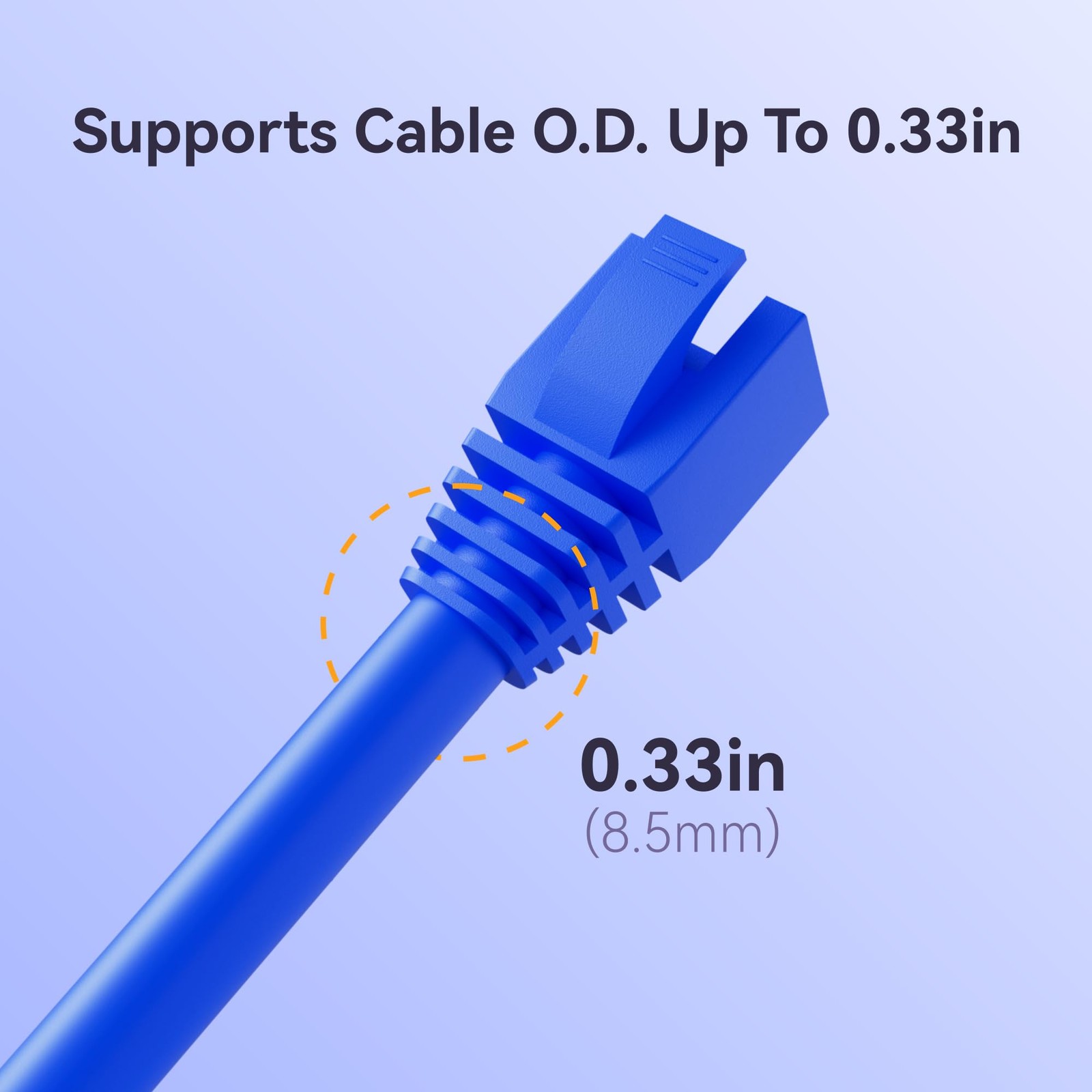 100-Pack Cat7 / Cat8 RJ45 Strain Relief Boots, RJ45 Boot, Cat 6 Boot, Cat6 Et…