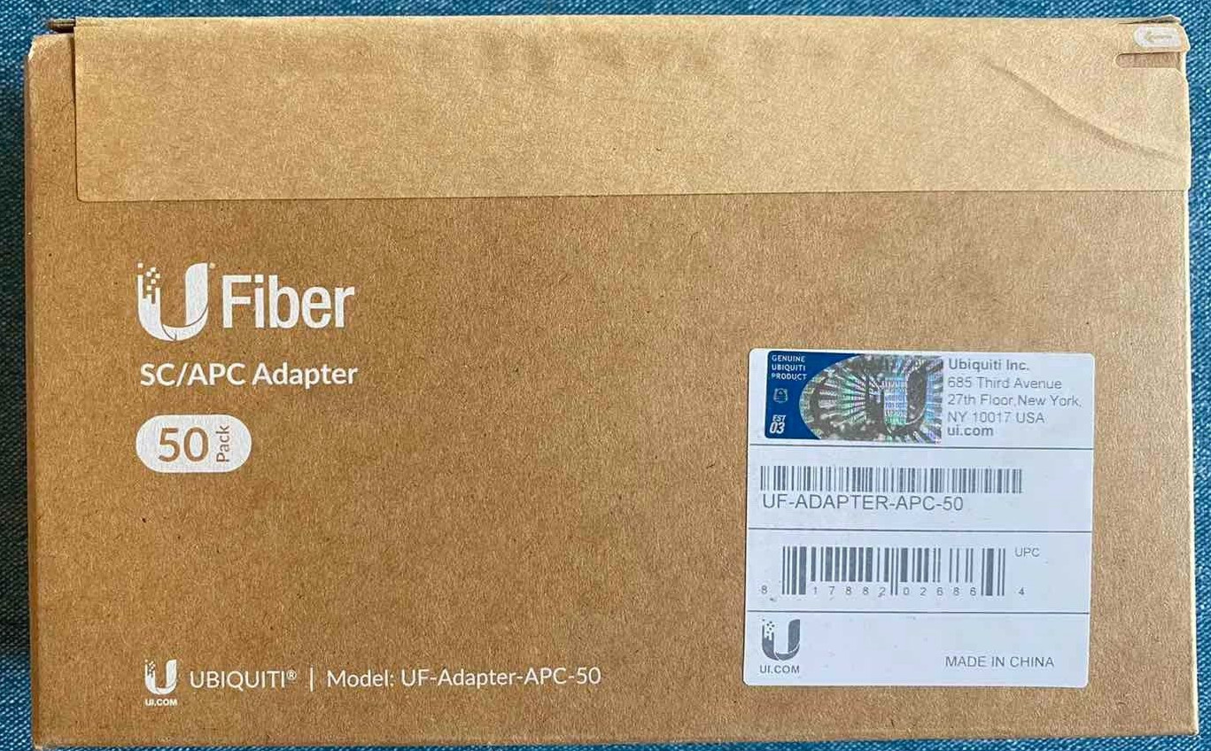 UFiber SC/APC Adapter 50 Pack 817882026864