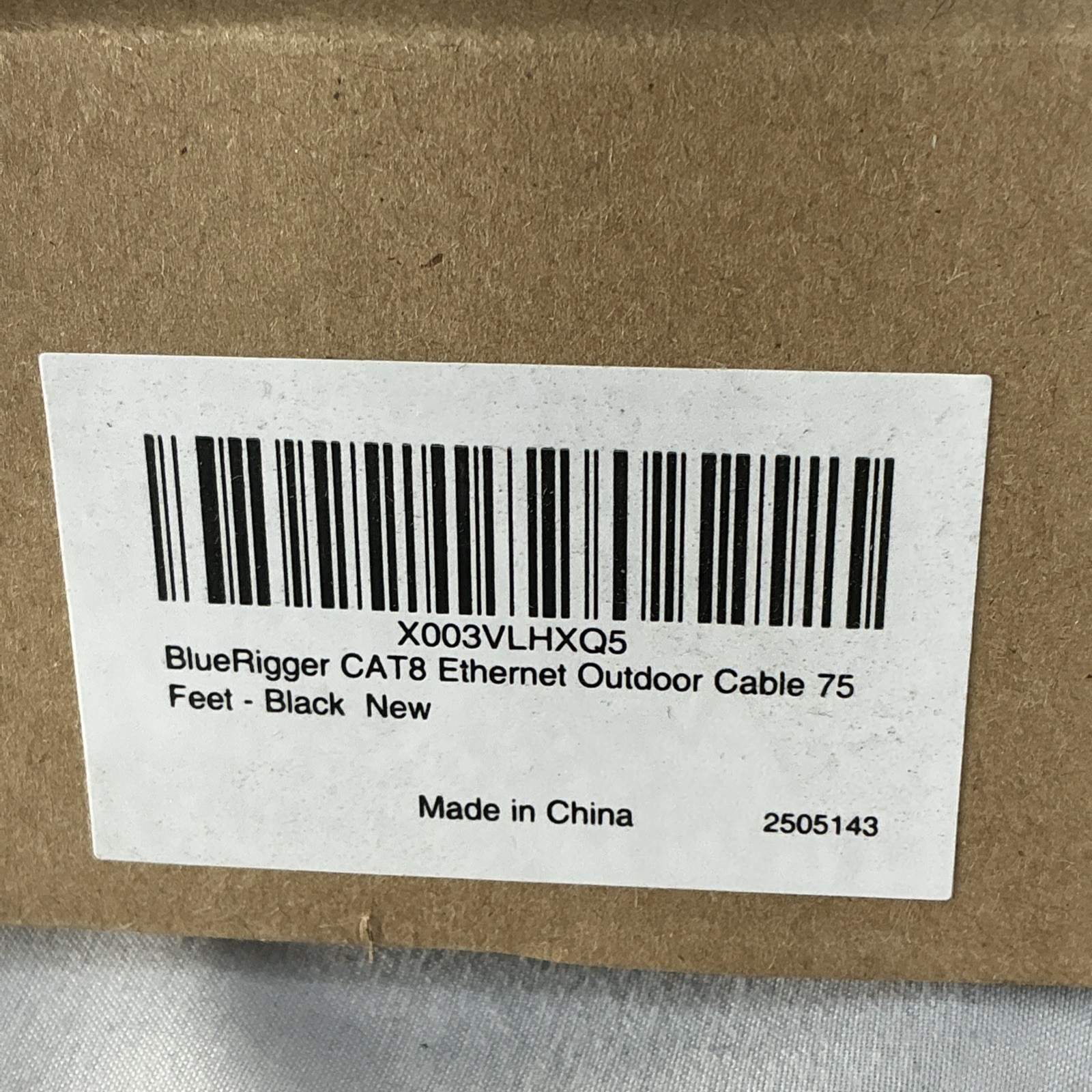 75 Ft BlueRigger CAT 8 Ethernet Cable Heavy-duty High Speed 40Gbps 2000Mhz