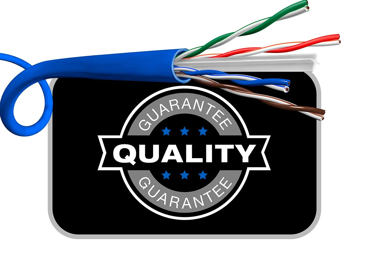 Cat6 Ethernet Bulk Cable Solid 500Mhz UTP Copper Wire 23AWG 250ft Blue CMR Wire