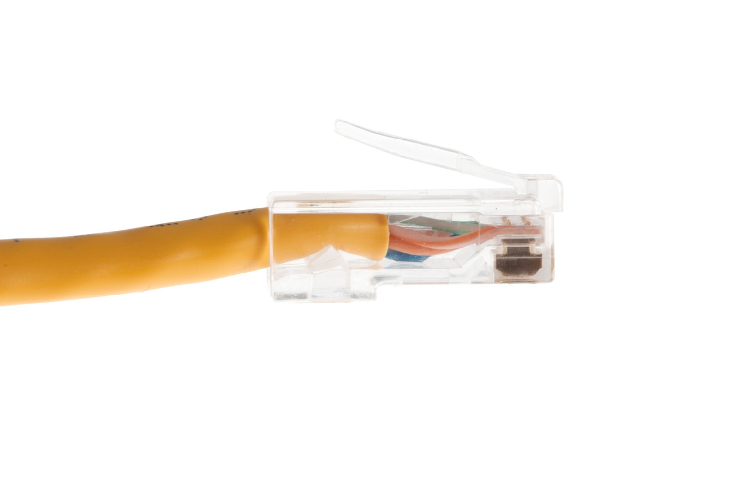 CAT6 Ethernet Patch Cable, Non-Booted, 3 Foot, Yellow – Lifetime Warranty
