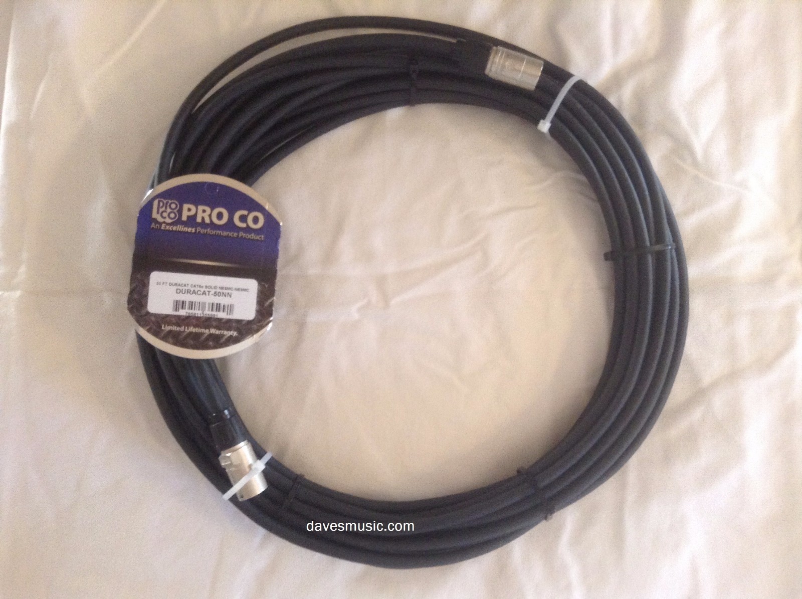 NEW! ProCo 50′ DuraCat-50NN cat6 UTP (cat5) Digital Snake For Stage box