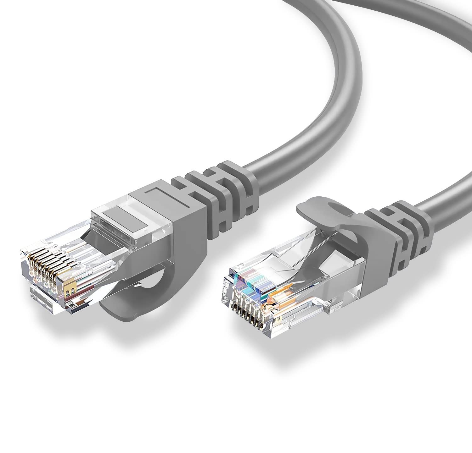 Cat6 500MHz UTP Ethernet LAN Network Cable – 100 Feet Gray NEW S24