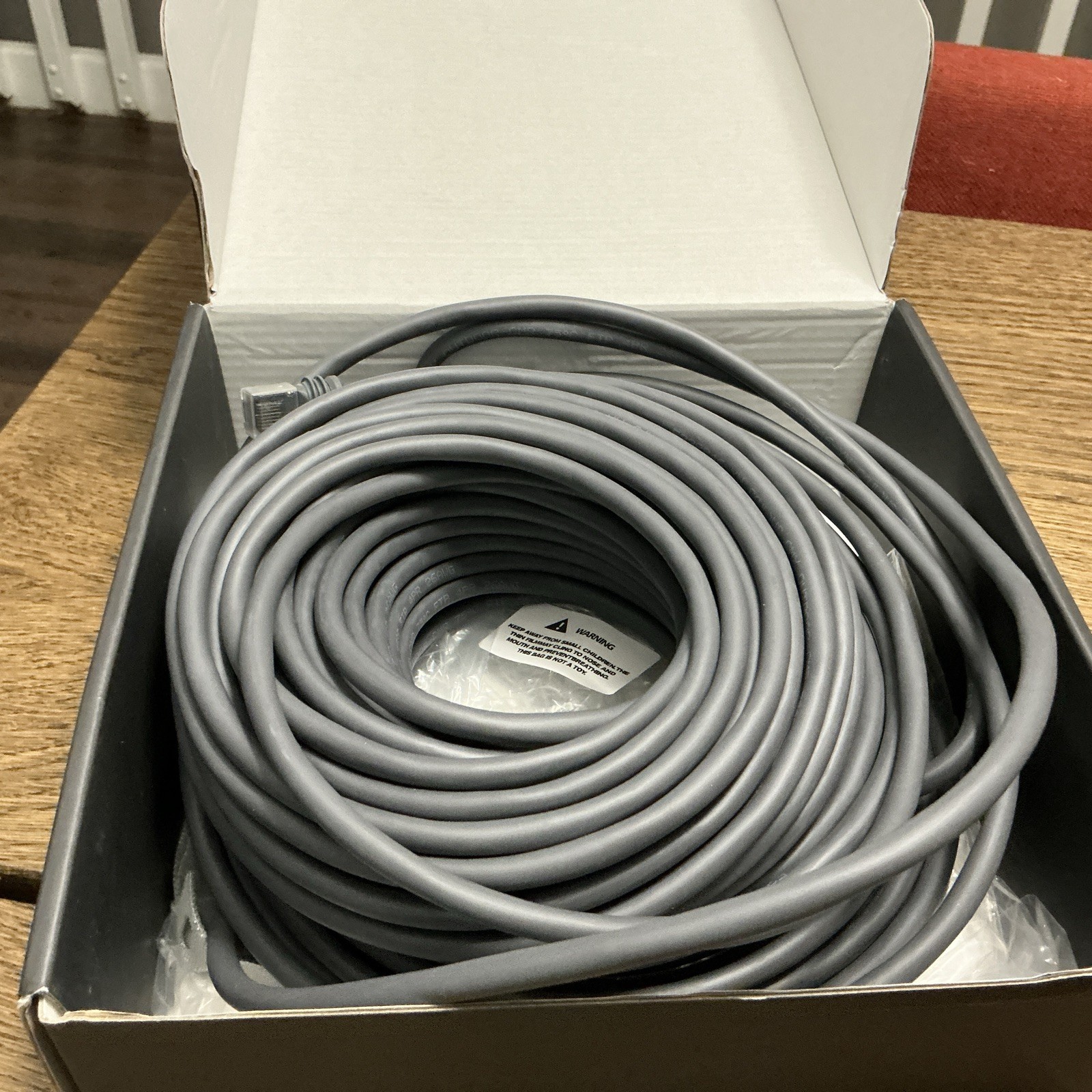 LUCMO 150ft Starlink Cable Gray ST To ST Round Cable MPN STK17 Outdoor Ready