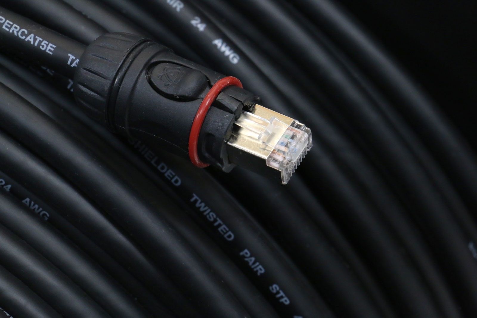 200 ft SUPER CAT5E Tactical Shielded Ethercon RJ45 Reel Snake CS-45