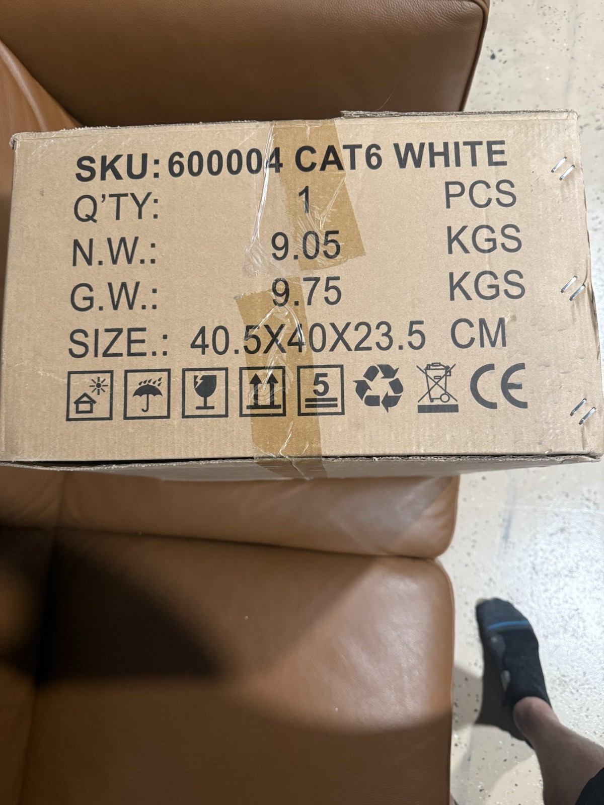 Dripstone CAT6 to CAT6 Bulk Ethernet Cable 1000ft Roll White