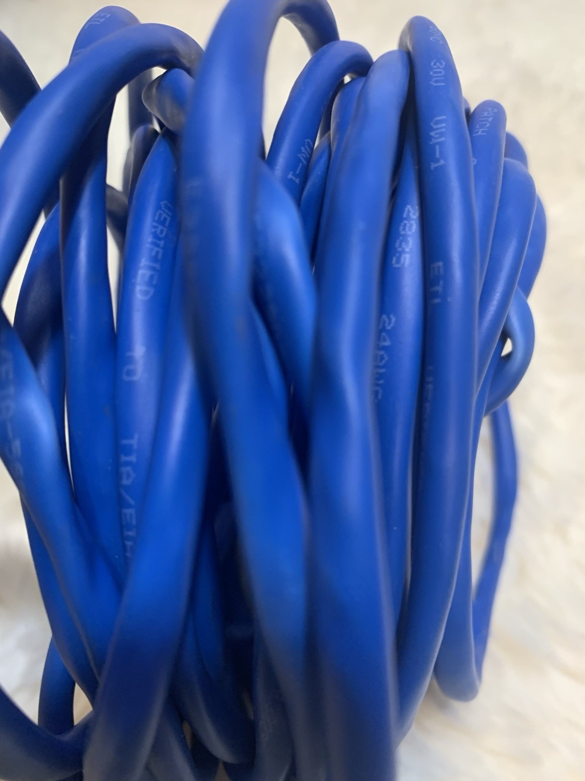 Cat 5e 10ft Ethernet Patch Cable RJ-45 to RJ-45 Blue Universal