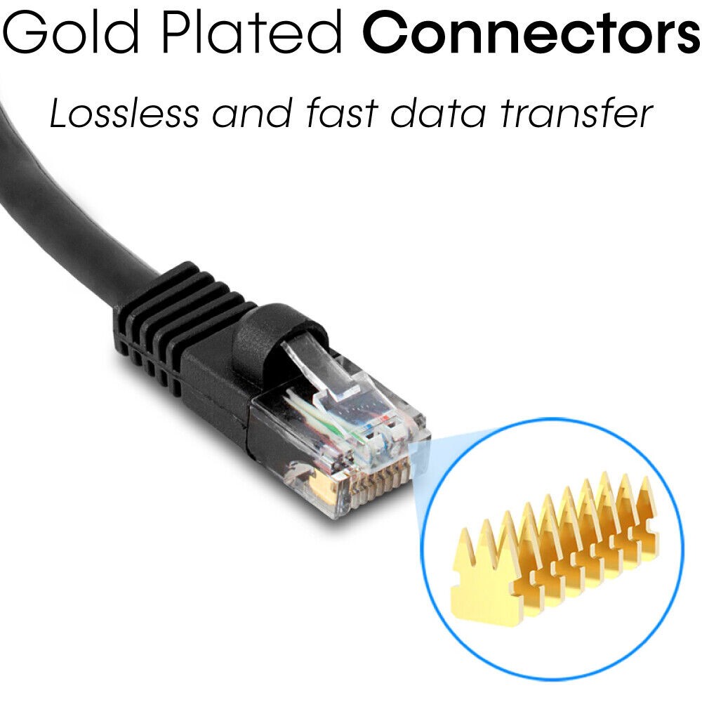 150 FT CAT5e Cable Network Cat5e Patch Cord 8P8C LAN RJ45 Router Ethernet Cable