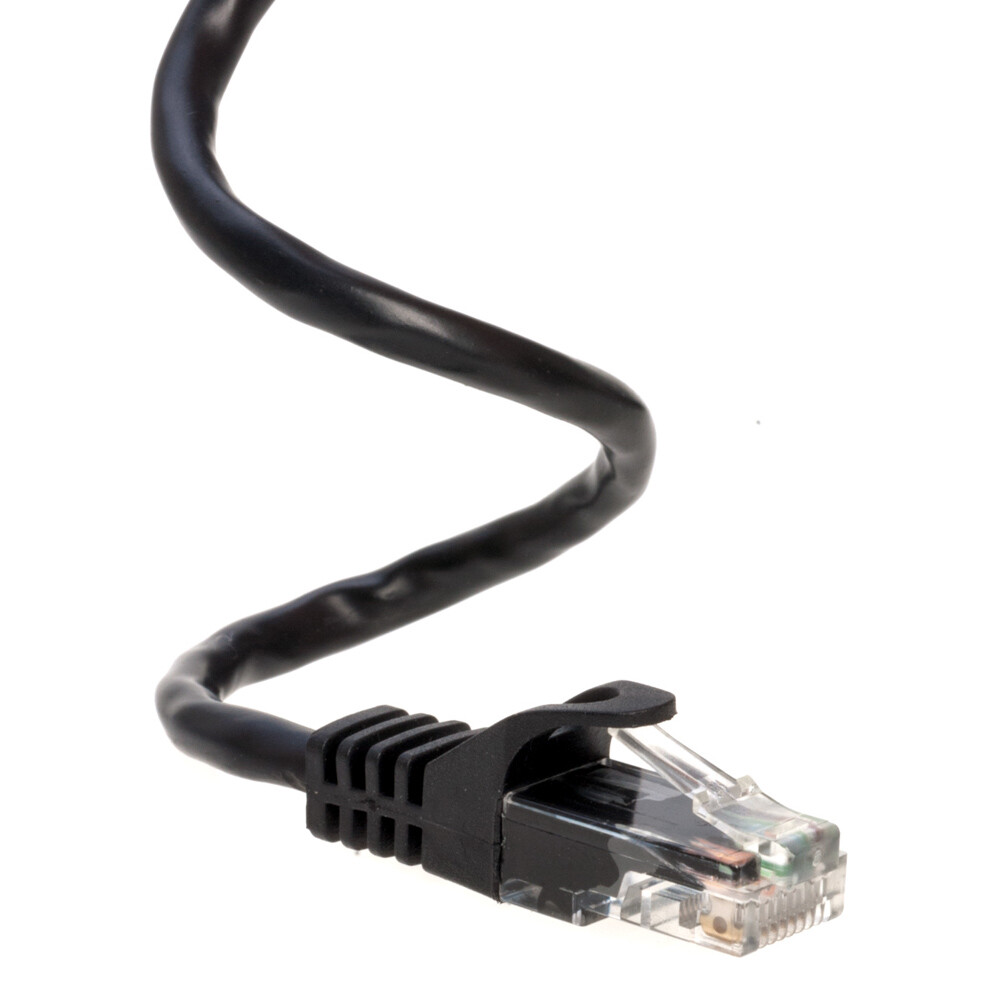Cat6 Black Patch Cord Network Cable Ethernet LAN RJ45 UTP 1.5FT- 20FT Multi LOT