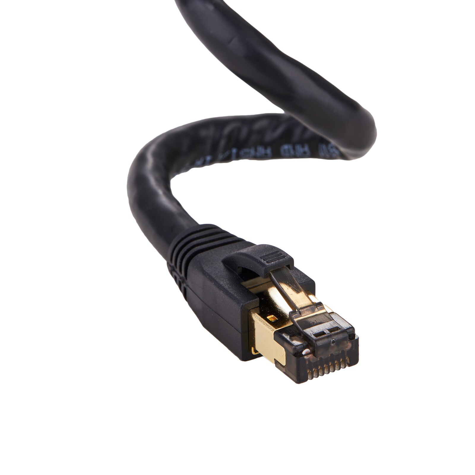 Cat8 SFTP High Speed Ethernet Patch Cord 2GHz LAN Wire 0.5FT- 75 FT Black Lot
