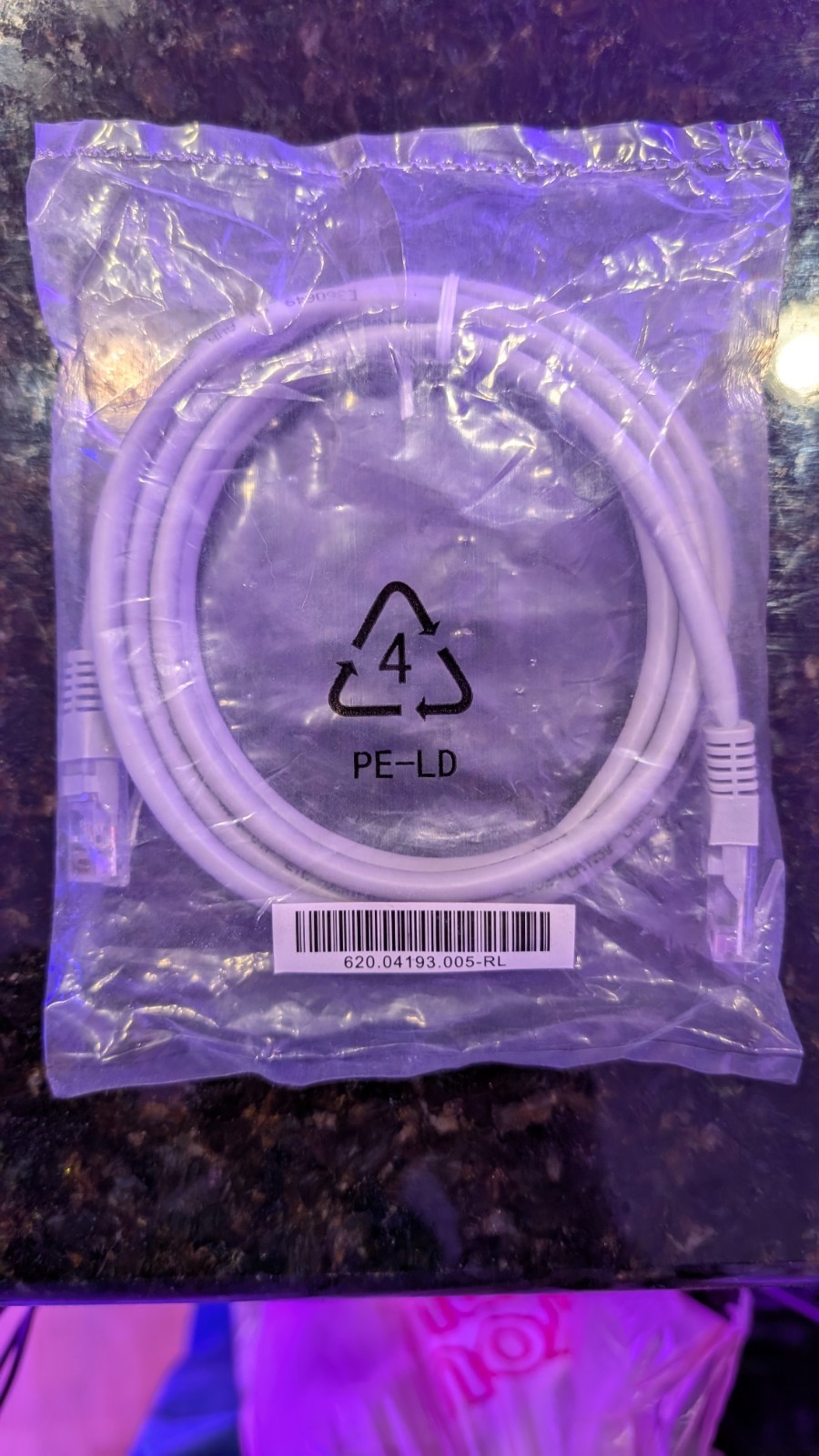 Cat 5E Ethernet Patch Cable 4ft Grey 24AWG/4PRS 30v EIA/TIA-56802
