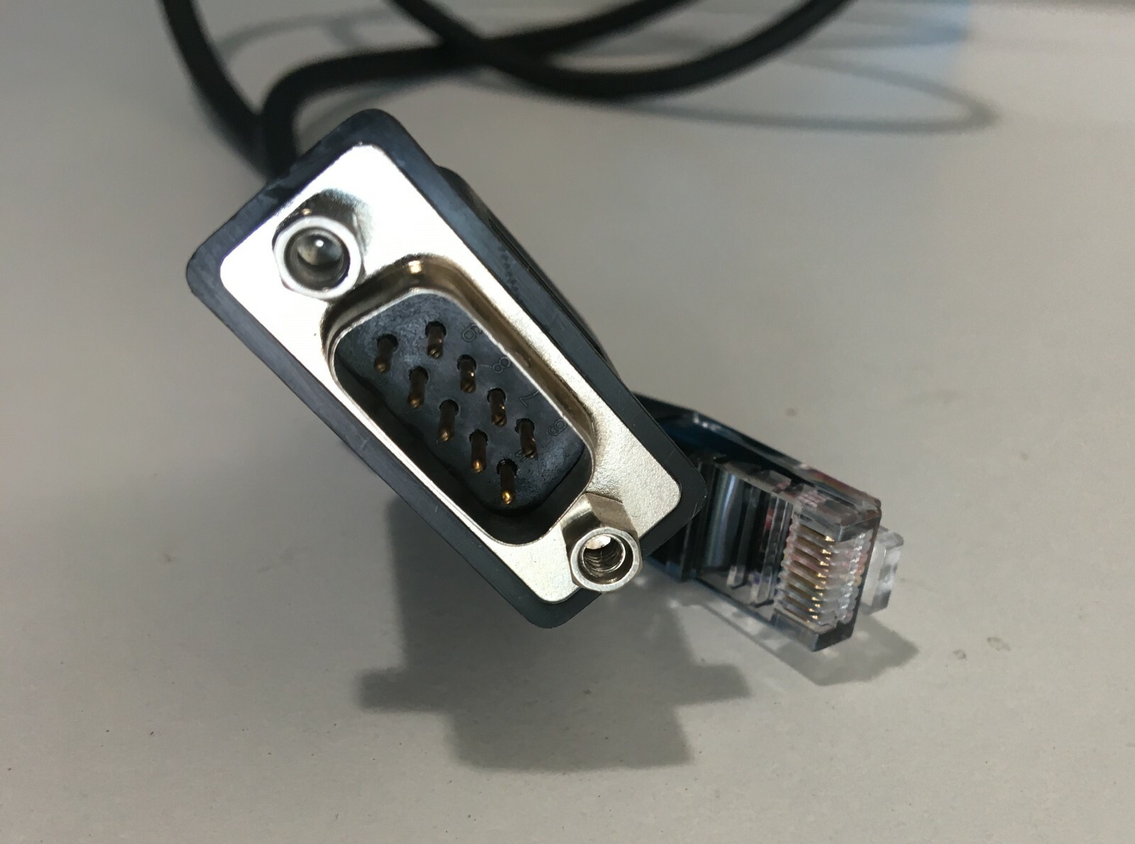 New Digi RJ45 Male To DB9 Male Cable 3.5 Ft
