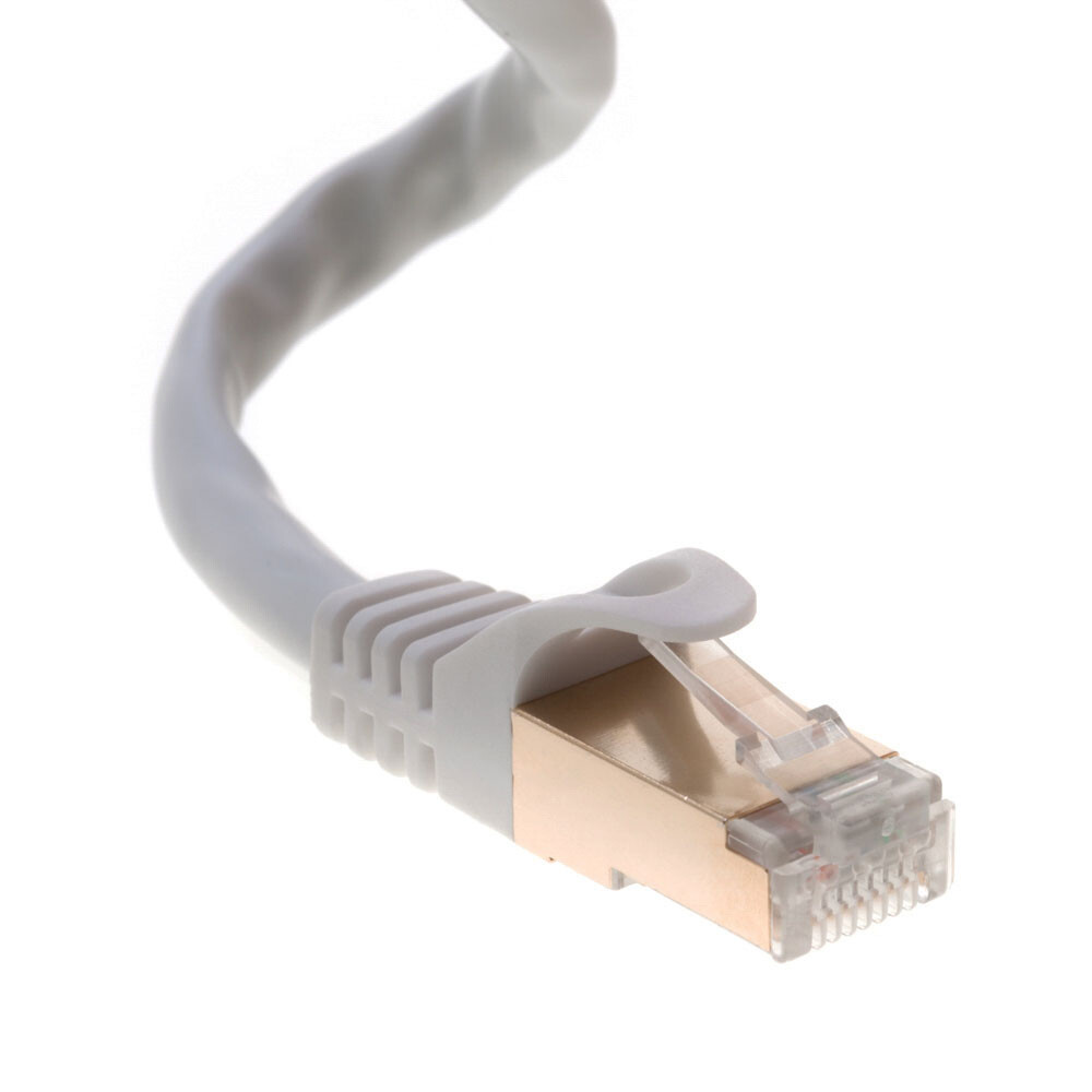 Cat7 S/FTP Ethernet Patch Cable High-Speed 600MHz Gray 30FT-200FT Multi Pack LOT