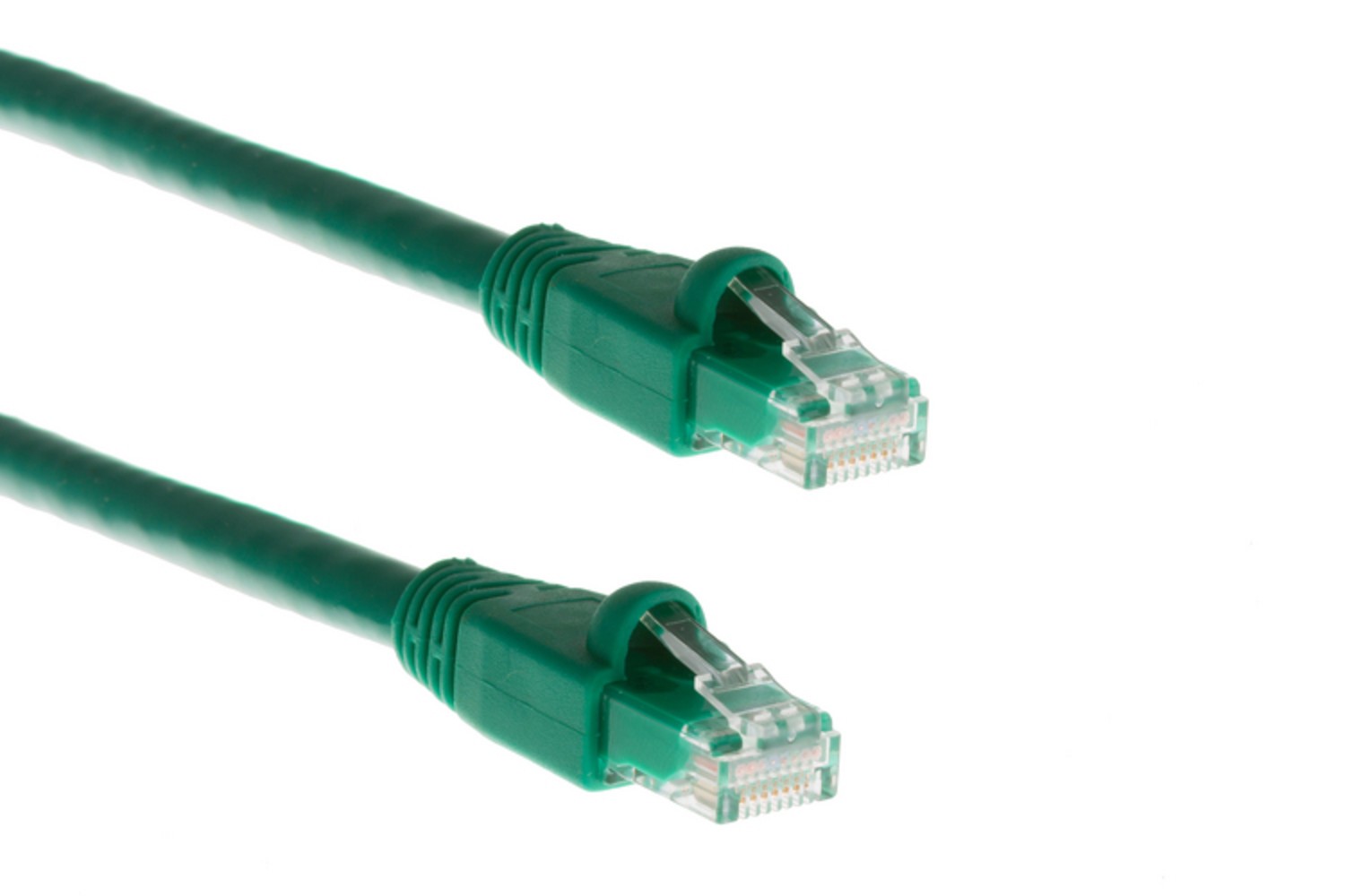 CAT6A Ethernet Patch Cable, Snagless, 10′, Green – Lifetime Warranty