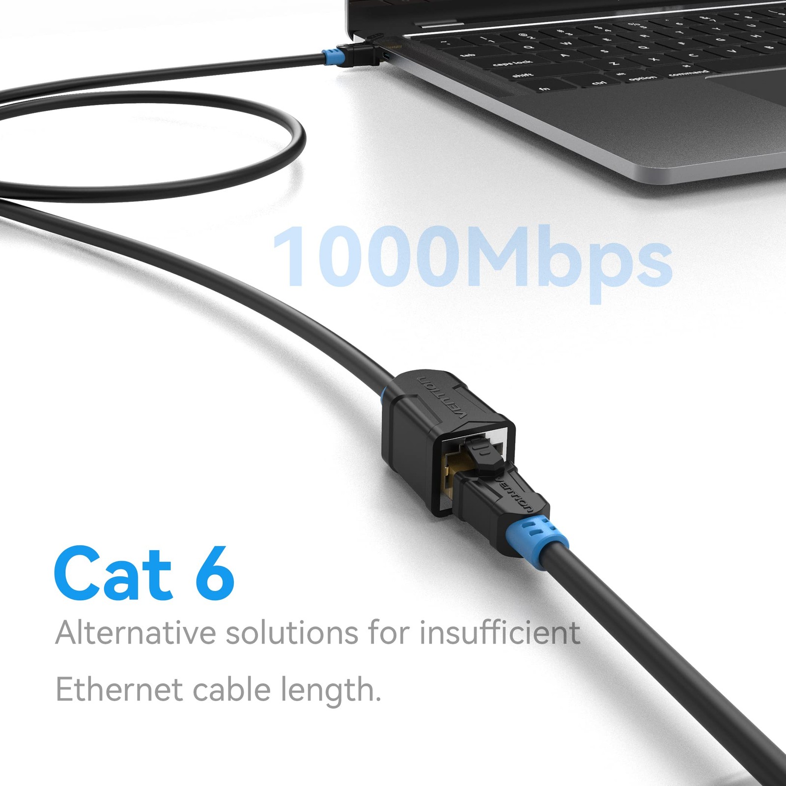 Cat 6 Ethernet Extension Cable, 10ft/3m Cat6 RJ45 Extender Male to Female Net