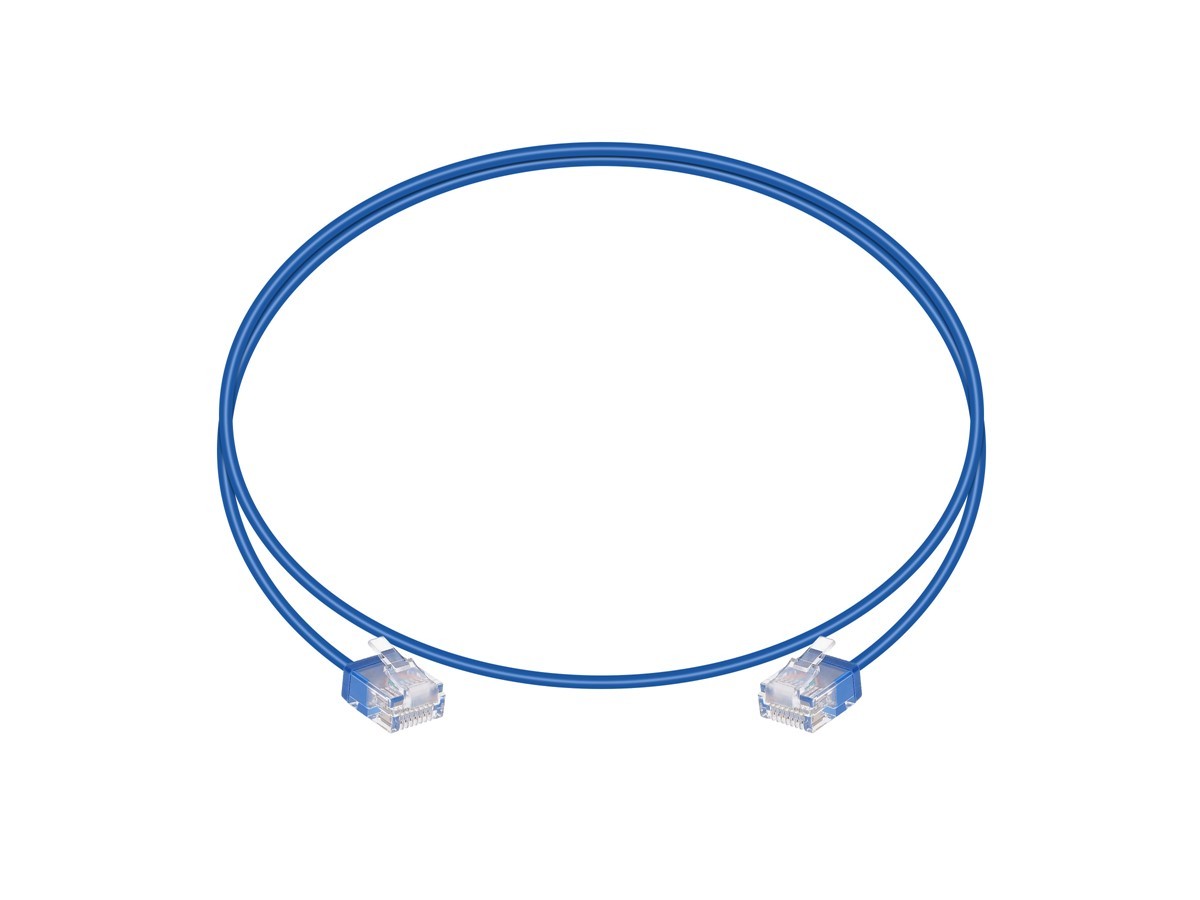 Monoprice Cat6 Ethernet Patch Cable – 3 Feet – Blue | Stranded, 550MHz, UTP