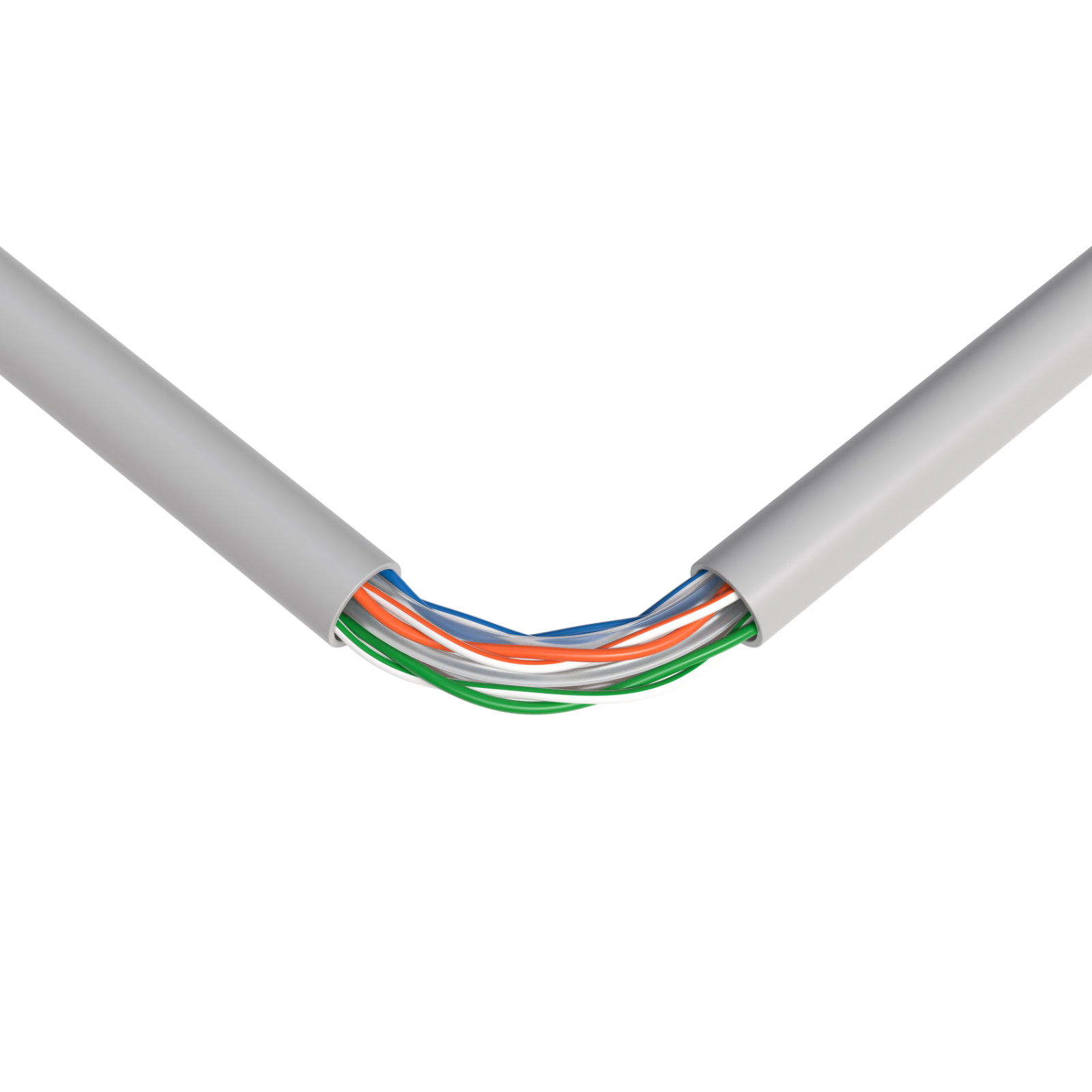 Cat6 Ethernet Cable 500ft UTP 23AWG Solid CCA Pull Box Gray