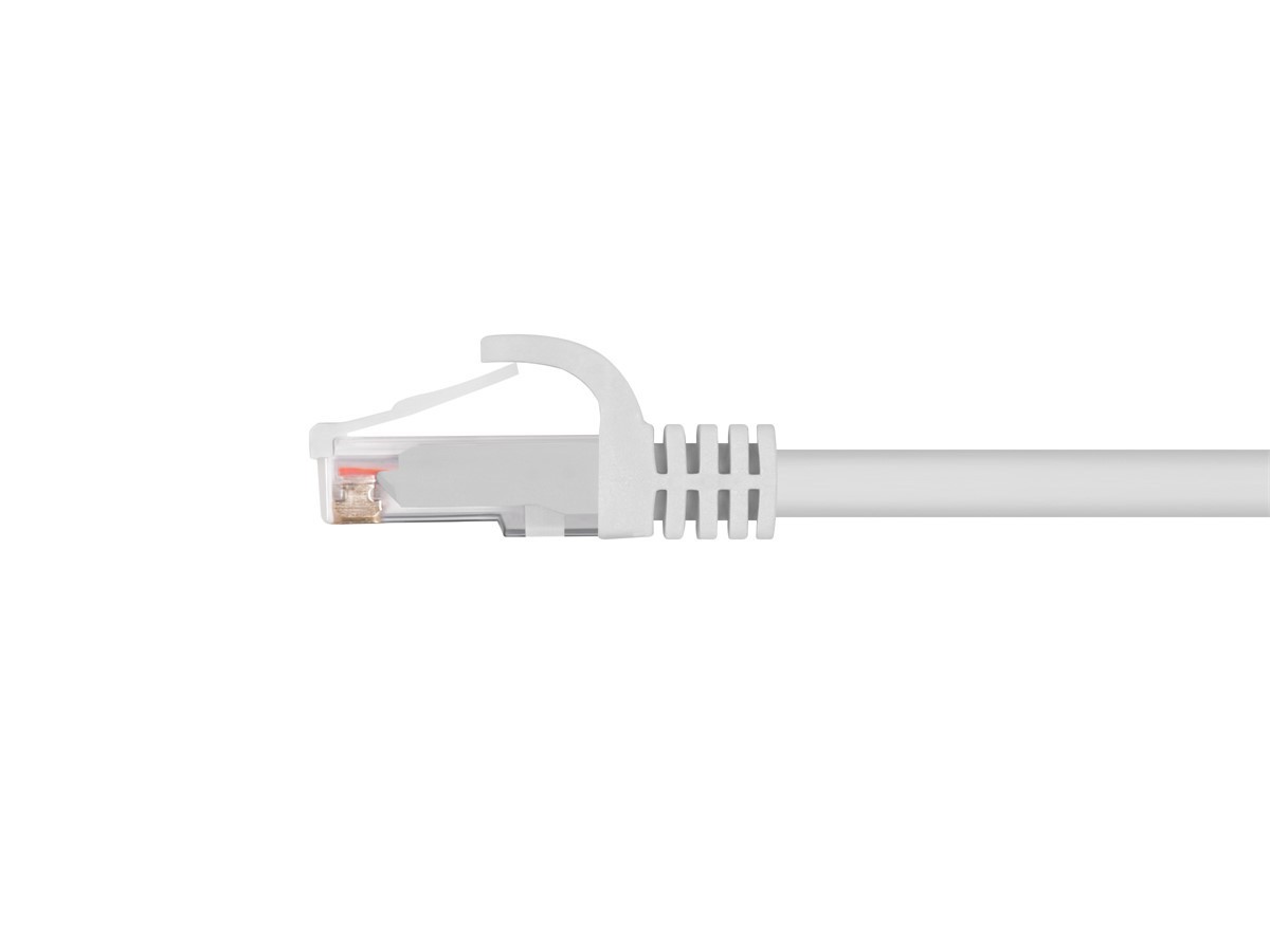 Flexboot Cat6 Ethernet Patch Cable Network RJ45 Stranded UTP 24AWG 10ft White