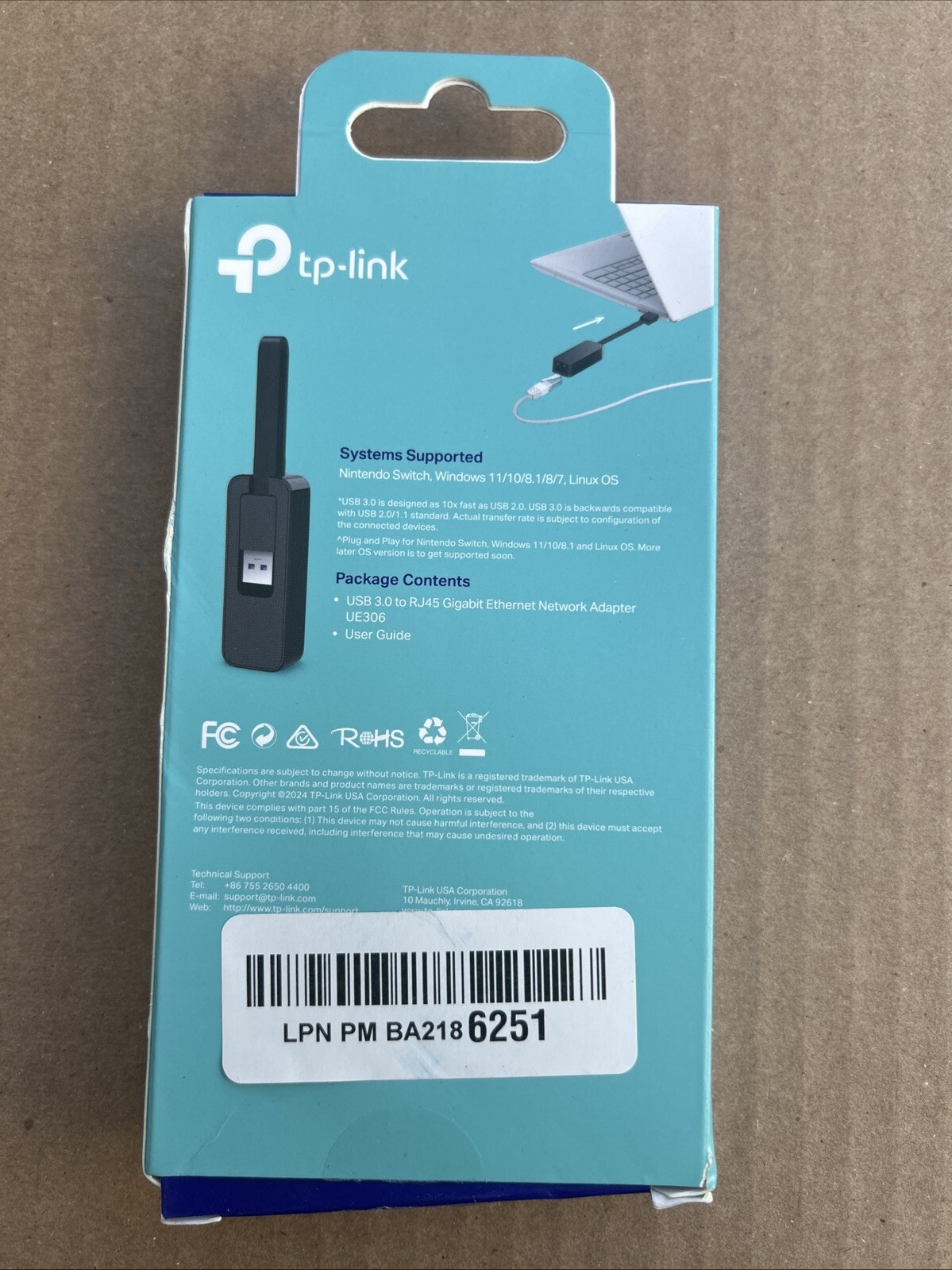 TP-Link USB 3.0 to RJ45 Gigabit Ethernet Network Adapter – NIP