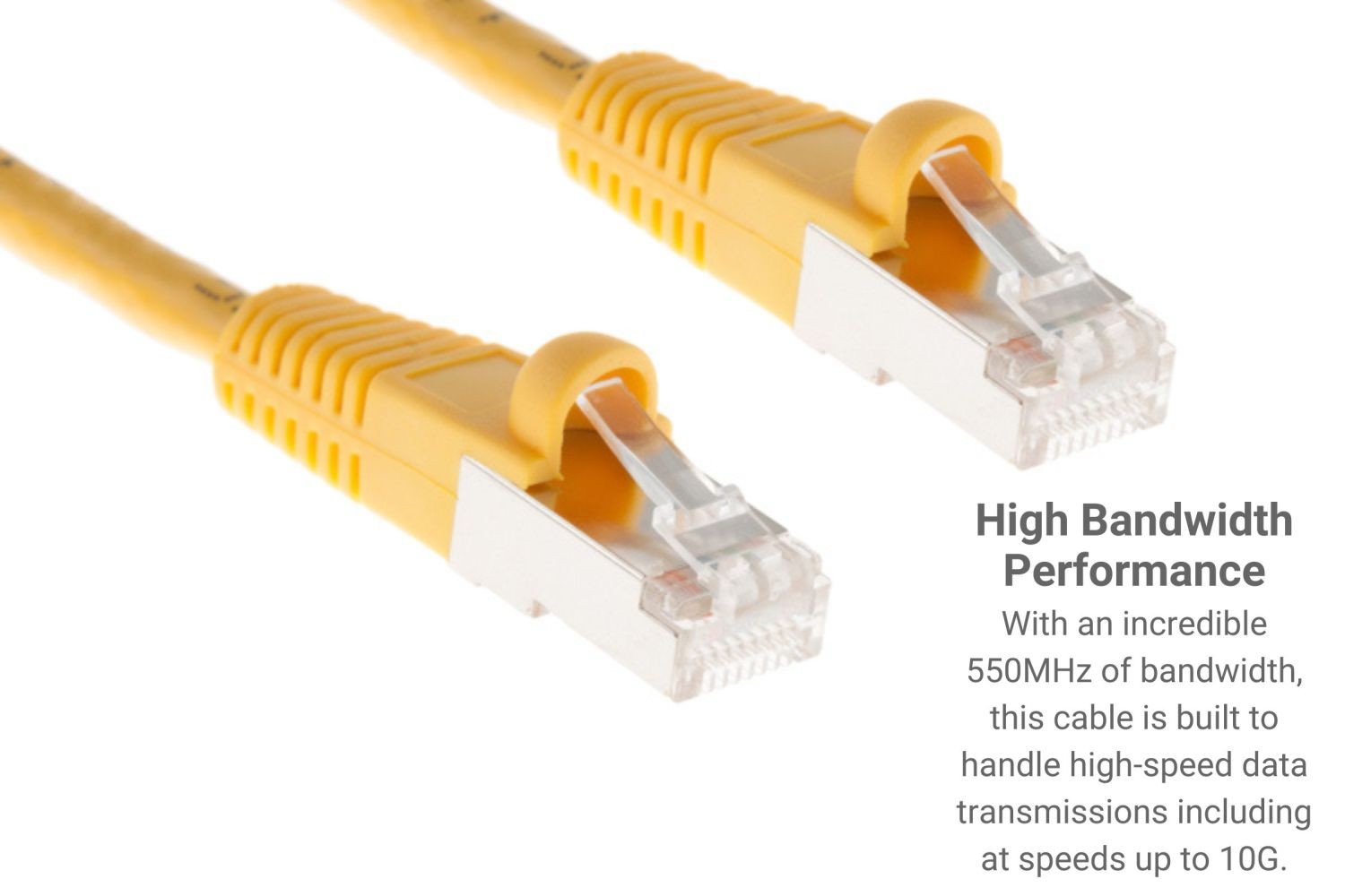 CAT6 Shielded Ethernet Patch Cable, Snagless, 0.5 Foot, – Lifetime Warranty