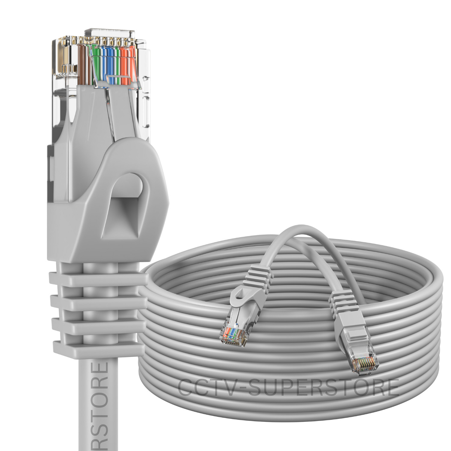 20 ft CAT6 Network Ethernet Patch Cable XBOX PS3 20 feet GIGABIT 500MHz Gray