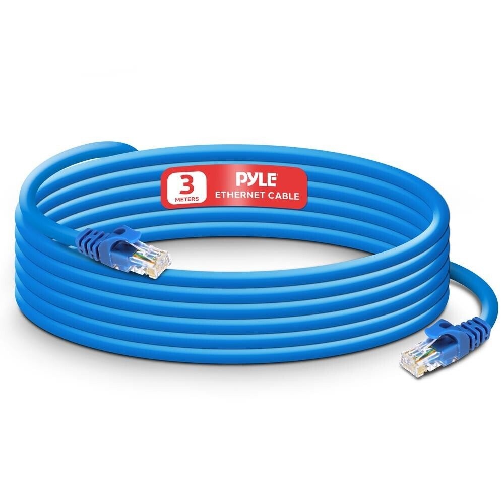 Pyle CAT6 UTP Ethernet Cable – 650MHz / 1 Gbps, 24AWG 7/0.20CCA OD: 5.6MM 8P8C