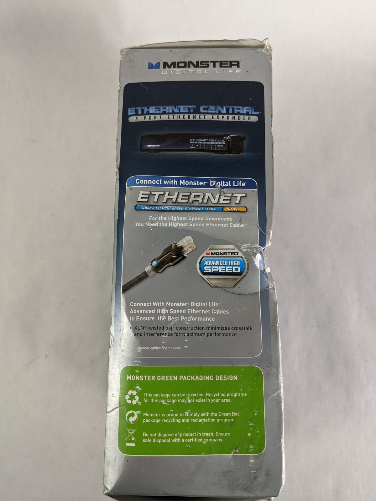 Lot of 2 New MONSTER DIGITAL LIFE DL ES-5 121668-00 Ethernet Central 5 Port