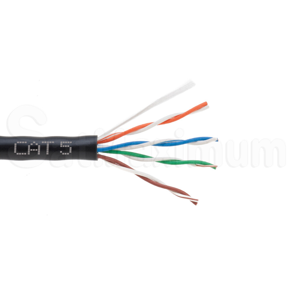 CAT5e Plenum UTP 1000FT CMP 24 AWG Cable 350MHz Solid Networking Wire Bulk LOT