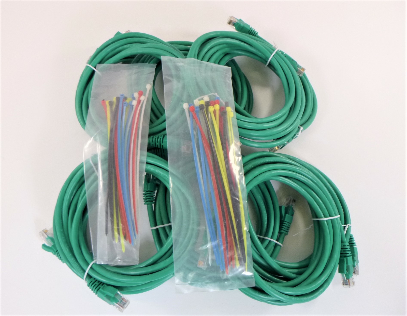 Aurum Cables 10 Feet Cat6 Snagless Network Ethernet Patch Cable Green 10 Pack