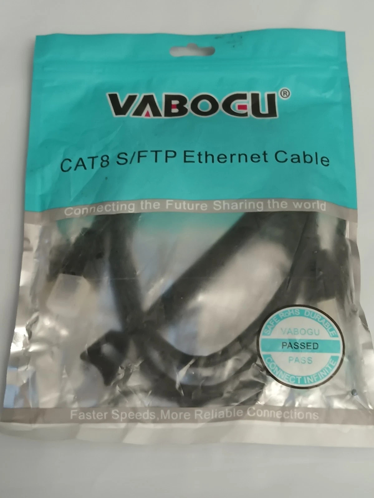 Vabogu Cat8 S/FTP Indoor/Outdoor Ethernet Cable 3ft Length