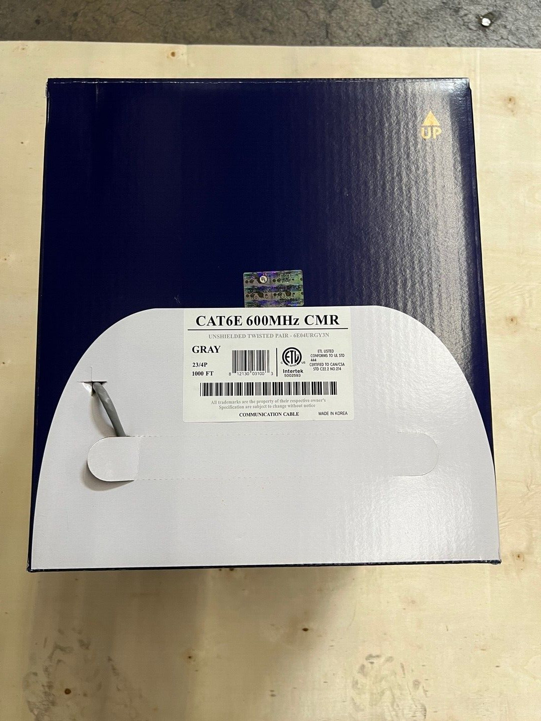 Wavenet CAT6E-CMR-Gray 600 Mhz Cmr-Gray
