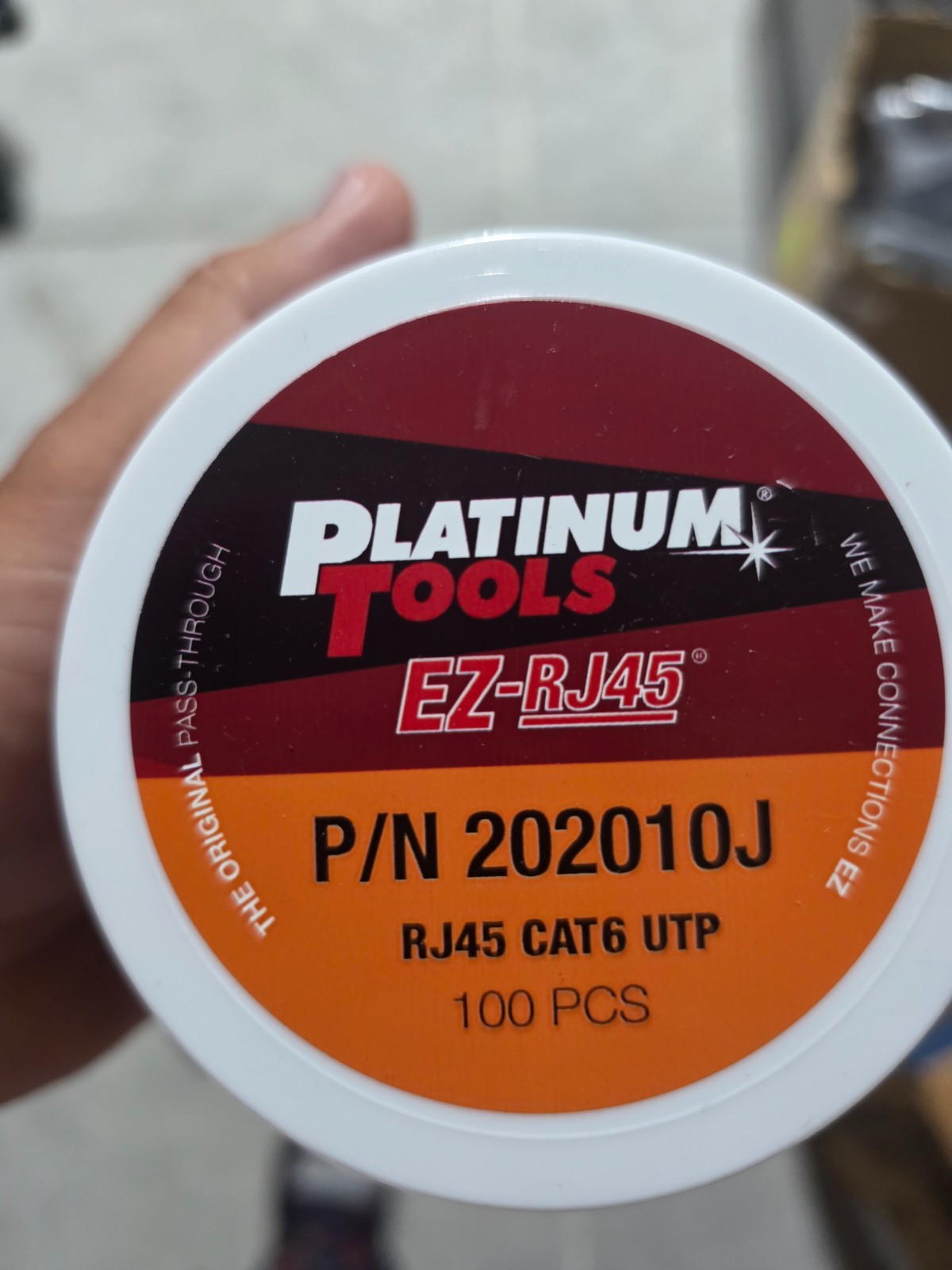 Platinum Tools 202044J ezEX44 10G RJ45 CAT6 Connector 100 pcs
