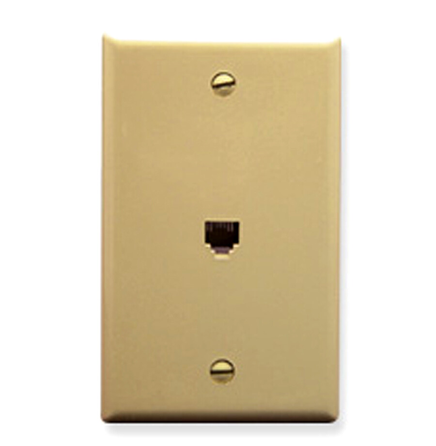 ICC WALL PLATE VOICE 6P6C IVORY IC630E60IV UPC 633758007504 – Installation Eq…