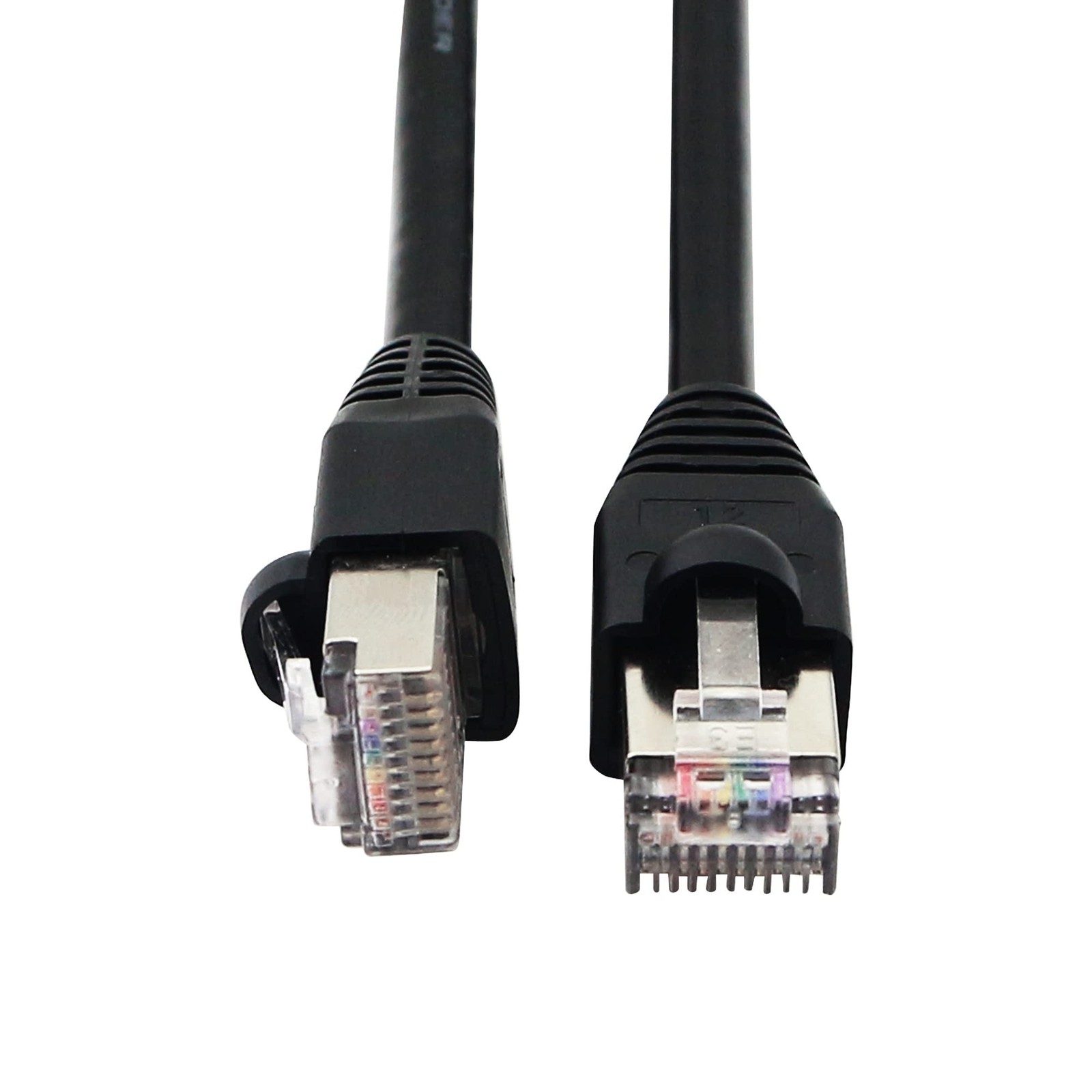 RJ50 10P10C Cat 5E 26AWG Cable Male to Male Shielded Industrial 16.4 Ft