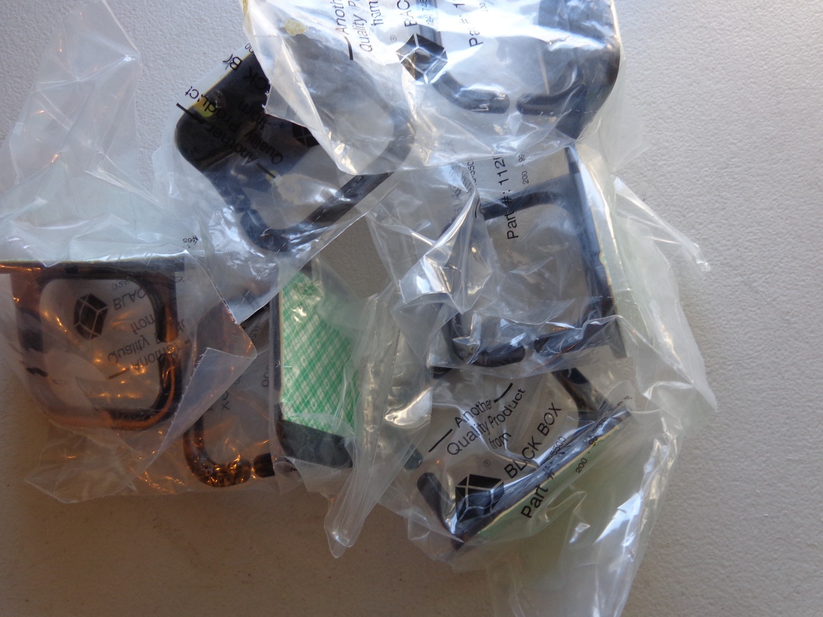 QTY 6 BLACK BOX 11209 WALLMOUNT CABLE HANGER